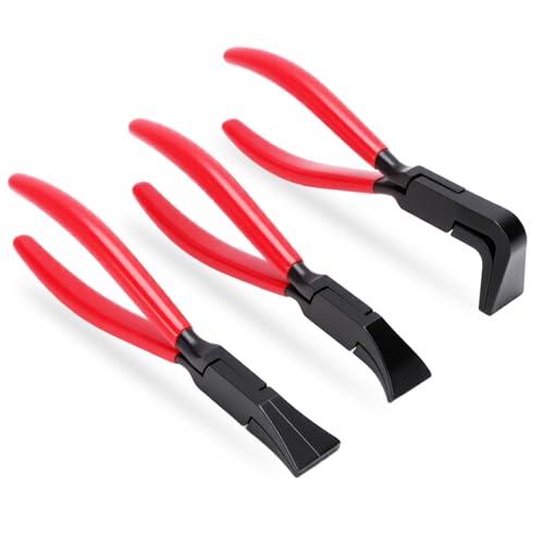3 Pcs Sheet Metal Bender Set, Hand Seamers Sheet Metal Tools, Seaming Pliers, Straight 45 90 180 Degree, Roofing Tools for Bending HVAC, Roof Windows and Doors