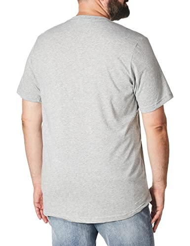 Adidas Men's Size Aeroready Designed 2 Move Feelready Sport Tee, Medium Grey Heather/White, Large/Tall #TOP2