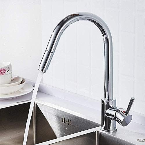 Robinet d'évier rotatif 360 en nickel brossé avec mitigeur eau propre