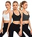 GXXGE Y Back Sports Bras for Women High Impact Spaghetti Thin Strap Fitness Gym Activewear Workout Yoga Bra Black Grey White 3X-Large
