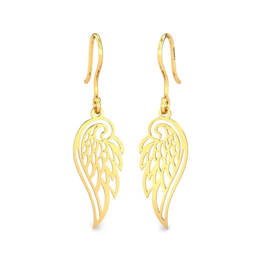 CANDERE - A KALYAN JEWELLERS COMPANY 14K BIS Hallmark Yellow Pure Gold Dangle Earring for Womens with Fish Hook closure (B07XXFRM5G) Amazon Price History, Amazon Price Tracker