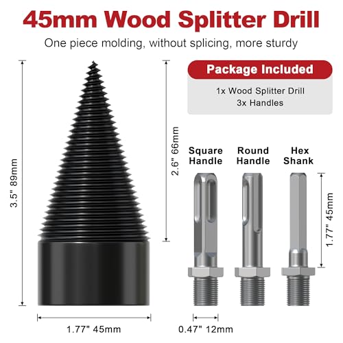 APIOLO Wood Splitter Drill Bit Set