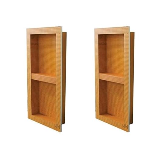 Schluter KERDI-Board-SN: Shower Niche (with Shelf) 12"x28" (Two Pack)