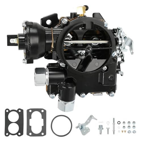 Marine Carburetor for Mercruiser 3.0 Carburetor 2 Barrel Carb for Mercury Mercarb 3.0L 2.5L 4CYL Engine with Jets and W/Electric choke Long Linkage Gasket 3310-864940A01 8M0045397