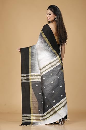 Image of OISHANI SAREE GHOR Women's Traditional Ikkat Handloom Sarees
