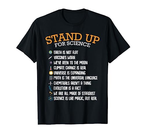 Stand Up For Science Cambiamento climatico Fisica Biologia Maglietta