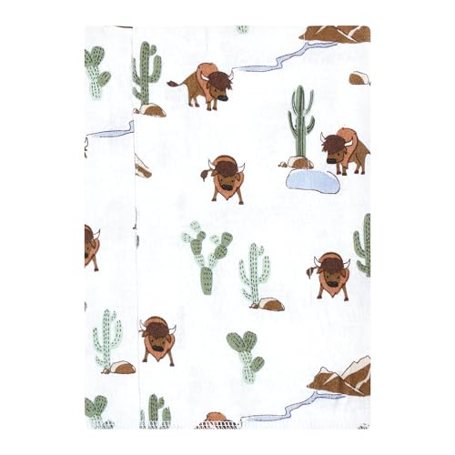 Image of Hudson Baby Unisex Baby Cotton Poly Flannel Burp Cloths, Wilderness 7 Pack, One Size