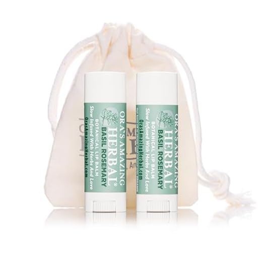 Natural Lip Balm, Perioral Dermatitis Treatment, Calendula Lip Balm, Healing Lip Balm with Immune Supportive Basil Essential Oil & Rosemary, 2 Pak, Ora's Amazing Herbal