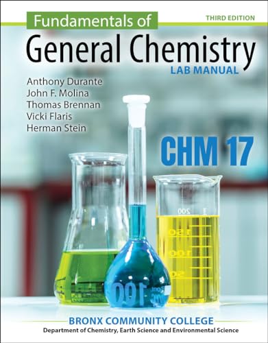 Fundamentals of General Chemistry: Lab Manual