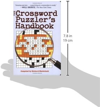The Crossword Puzzler's Handbook: 1000 People, Places, and Things You Need  to Know to Solve Crossword Puzzles!