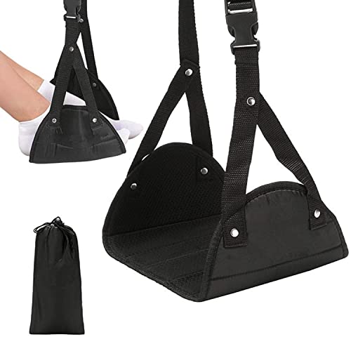 1 reposapiés de avión, hamaca plegable para colgar, accesorios de viaje, reposapiés de viaje, hamaca portátil para oficina, dormitorio, avión, etc