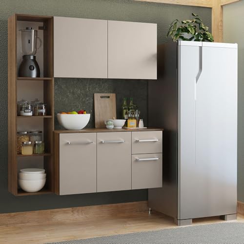 Catálogo para Comprar On-line Cocinas Prefabricadas , tabla con los diez mejores. 47 Madesa Mueble de Cocina Compacto 120cm Easy - Marron/Crema