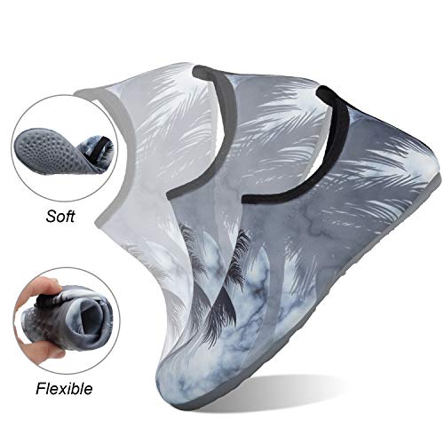 Image of WateLves Water Shoes for Womens Mens Barefoot Quick-Dry Aqua Socks for Beach Swim Surf Yoga Exercise New Translucent Color Soles