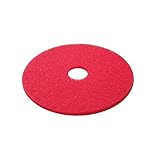 3 M Vlies Nylon/Polyester Faser Boden Reinigung Pad, 38,1 cm, 38 cm, rot, 5