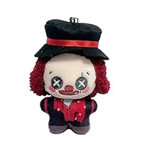 Xinchangda Weeping Clown Figure Pillow Pendant Decorations Smiley Face/Murro/Lucky Guy/Evelyn Mora Game Cartoon Soft Stuffed Pillow Cushion 10CM