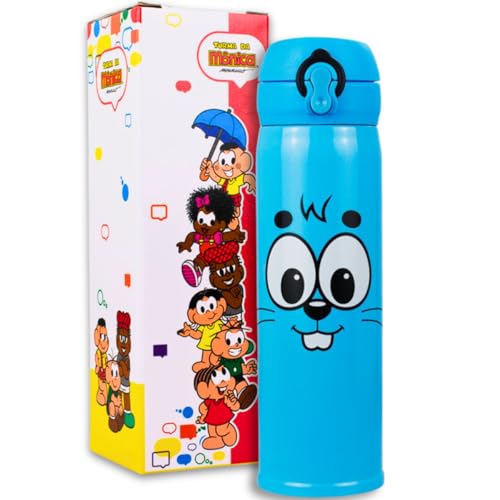 Garrafa Térmica Squeeze 400ml Turma Da Mônica Cebolinha Cascão Magali Sansão Dalila Oficial (SANSÃO)