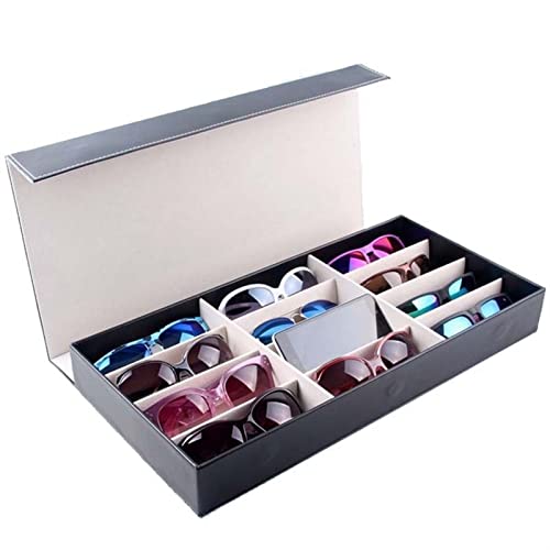 Boîte de rangement et présentoir à lunettes 12 compartiments - 4