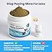 QUEPEYKI Dog Dental Powder & Breath Freshener - No-Brush Teeth Cleaning Food Topper for Plaque & Tartar Control - Oral Care: 1B CFU Probiotics, 1200mg Kelp per Scoop, SHMP - Chicken Liver, 150g