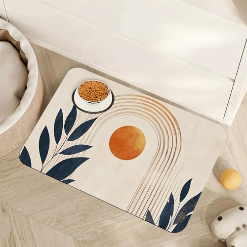 Tapis d'alimentation pour chien et chat absorbant antidérapant eau - 2