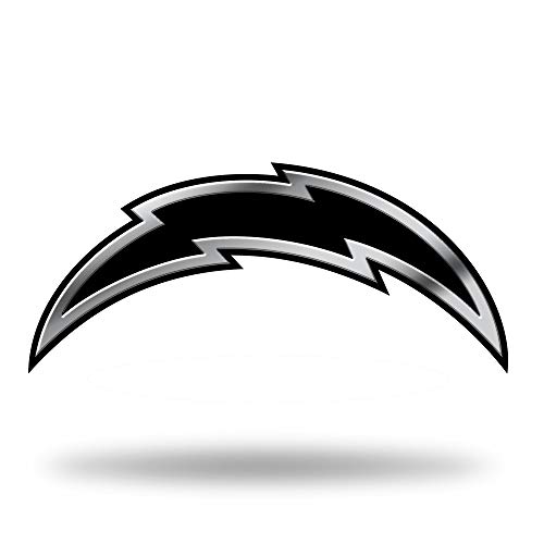 Rico Industries NFL Los Angeles Chargers Chrome Finished Auto Emblem 3D Sticker