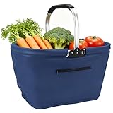 GAESHOW Caja Plegable, Bolsas de Comestibles Reutilizables, Cesta de Compras Plegable 35 L para Supermercado Viajar Picnic...