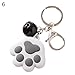 Produktbild good01 Schlüssel Kette zum Aufhängen Pfote Bell, süßer Hund Katze Pfote Klein Bell Charm Auto Schlüsselanhänger Ring Halter Tasche Ornament, Metall, grau, Einheitsgröße