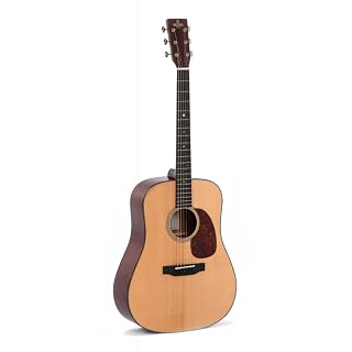 Sigma SDM-18 – Guitare acoustique Dreadnought – Naturel brillant (+ soft case) - Les Beatles, Paul McCartney, John Lennon, RIngo Starr, George Harrison