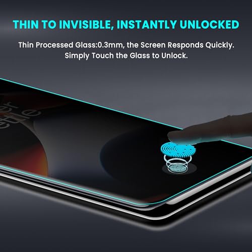Image of ArmourPro UV Privacy Tempered Glass Screen Protector for OnePlus 11R (6.74 Inch, Pack of 2) Edge to Edge Coverage Anti-Spy /Anti-Peeping 9H Hardness