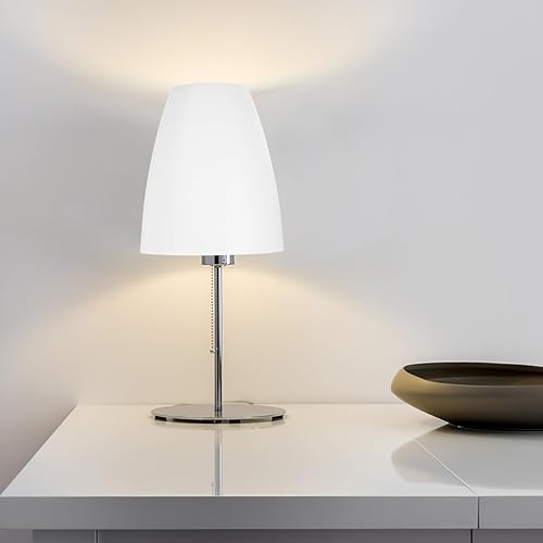 Miniatura 2 de Reemplazo de pantalla de lámpara de plástico blanco, cubierta de luz estilo casco duro para lámparas de pisomesa, agujero central de 1.181 in, ligero