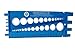 Nut and Bolt Gauge, Metric, UNC, UNF, with Thread Pitch on Back *(5 Colors to Choose from in Listing)* (Blue)