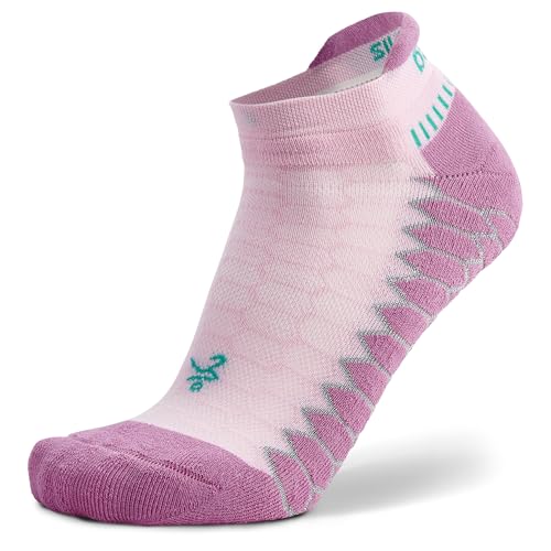 Balega Womens Silver No Show Socks, Pink, M UK