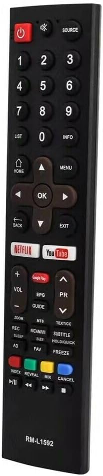XINFUTE RM-L1592 Remote Control, angled view showing buttons
