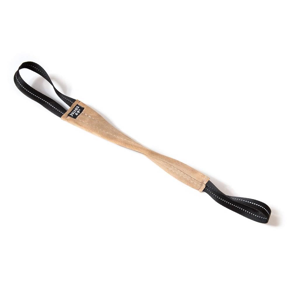 Julius-K9 185LE-30 Boudin à mordre en cuir plat avec 2 anses, 30 cm