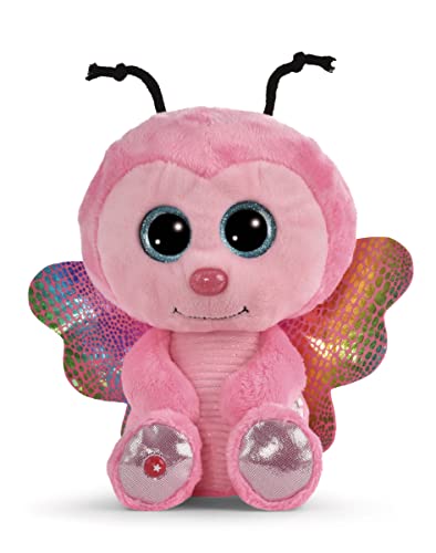 NICI GLUBSCHIS Schmetterling Lilli Papilli 25 cm – Kuscheltier aus weichem Plüsch, niedliches Plüschtier zum Kuscheln und Spielen, für Kinder & Erwachsene, 48737, tolle Geschenkidee, pink