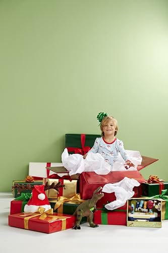 Mud Pie Girls Children's Pink Santa Glow-in-The-Dark Pajama Set2