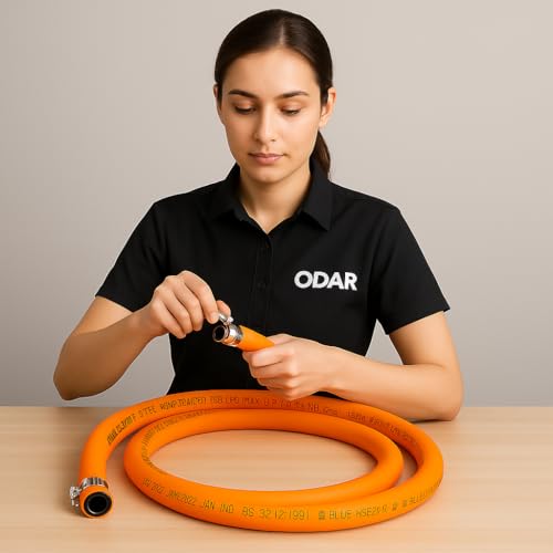 Image of Gas Pipe with Safety Lock | ISI Marked | Leak-Proof LPG Gas Pipe 5 YEAR WARRANTY (GAS-PIPE-1.5-MITER)