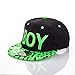 Produktbild Axlgw Kinder Snapback Baseballkappe Knochen für Jungen Mädchen Hip Hop Caps Kinder vier Jahreszeiten Hats Fashion Sonnenhut Boy-Schwarz _ Einheitsgröße
