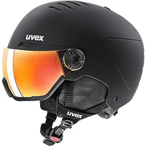 Uvex Wanted Visor, Casco de Esquí Robusto con Visera Cover