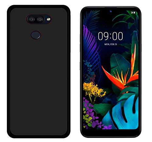 Todobarato24h Funda Compatible con LG K40S (6.1) Pulgadas Negra TPU Lisa Silicona Gel