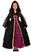 Produktbild Magicoo Mondkönigin Hexenkostüm Kinder Mädchen schwarz-pink inkl. Kleid mit Kapuze & Halskette - Gr 110 bis 140 - Halloween Vampir-Kostüm Kinder (134/140)