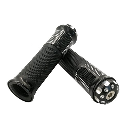 Kyobusa KY-GRIPS-BLACK Rubber Gel Handlebar Universal Motorcycle Hand Grips thumb #1