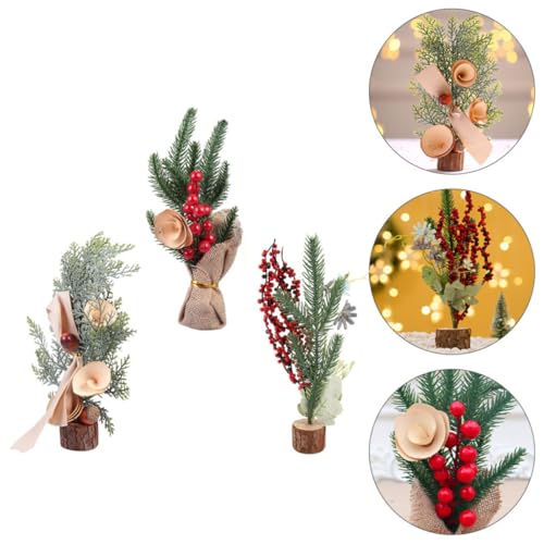 Árbol navideño mini SHINEOFI de madera, crea un ambiente romántico y cálido en Navidad 8