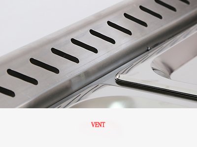 Intbuying!54\'\' 8-Pan LP Gas Bain-Marie Buffet Food Warmer Steam Table