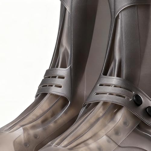 Cubrezapatos impermeables de silicona reforzada para botas de lluvia de viaje 6
