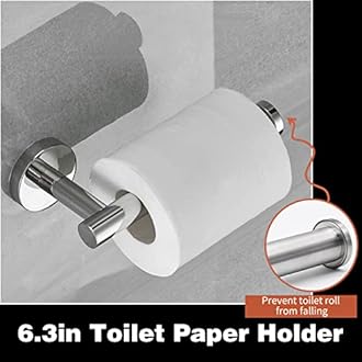 10pcs Bathroom Hardware Set, Brushed Nickel Bathroom Hardware Set, Including 16" Hand Towel Bars, Toilet Paper Holders, Towel Rings, Robe Towel Hooks