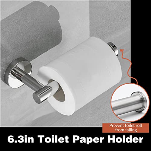 10pcs Bathroom Hardware Set, Brushed Nickel Bathroom Hardware Set, Including 16" Hand Towel Bars, Toilet Paper Holders, Towel Rings, Robe Towel Hooks