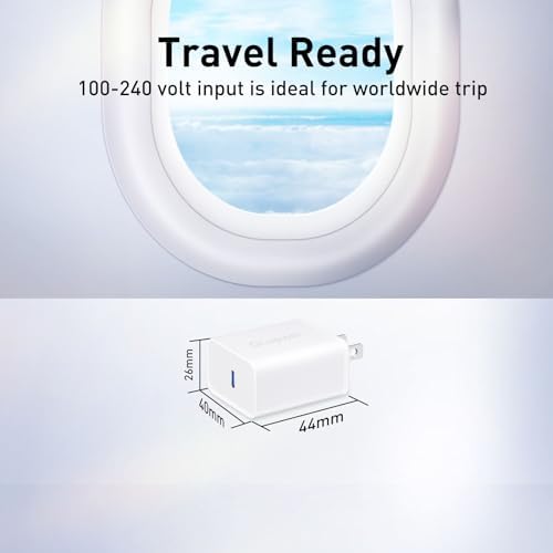 USB C Charger Block 20W, Ocupwei PD 3.0 Fast Charging Wall Charger USBC Power Adapter Type C Brick Cube for iPhone 17/Pro/Pro Max/17 Air/ 16/16 Pro/16 Pro Max/15/Plus/Pro/Pro Max [2 Pack] - 5