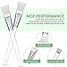 16 Pieces Facial-Mask Brush Face-Mask Applicator Soft Facial Application Brush with Clear Plastic Handle for Skin Care, Body Butter Applicator Tools (White)