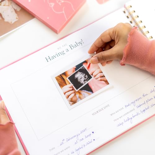 Image of Chaarpaai Pregnancy Journal for Pregnant Women | Awaiting You Pregnancy Planner | 27 Milestone Cards with 100 GSM Pages | Journal for Expecting Moms with Keepsake Box (White)