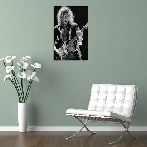 Impression sur toile Kirk Hammett de qualité supérieure style cadre